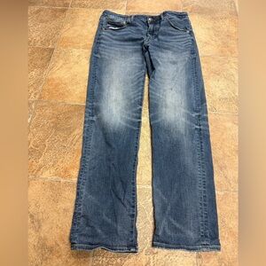 American Eagle Outfitters Men's Dark Blue Straight Jeans